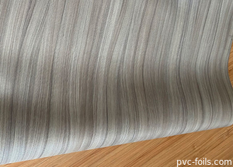 La struttura di legno ha impresso l'involucro decorativo del vinile della porta della mobilia del film della membrana del PVC