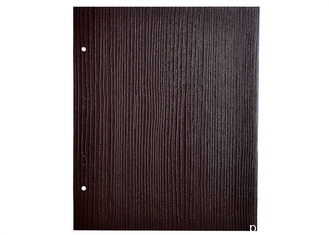 Il legno scuro ha spazzolato il grano di legno del PVC sventa uno spessore di 100 micron