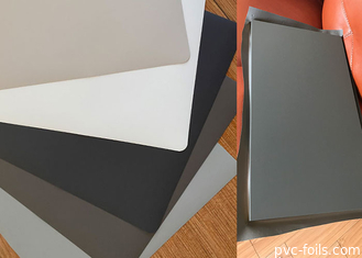Rotolo di lamina decorativa in PVC super opaco tinta unita grigio per copertura porte a membrana