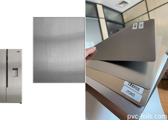 L'argento versatile del Meta spazzola il film decorativo del PVC di colore per il pannello dell'elettrodomestico