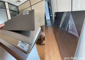 film decorativo del PVC della spazzola durevole del Meta per la laminazione interna del pannello