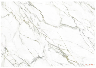 Il film decorativo di superficie moderno del PVC ha personalizzato il marmo bianco