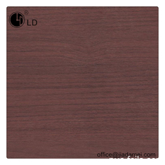 Pellicola decorativa in PVC color legno marrone mogano da 0,12 mm per il rivestimento di profili in plastica