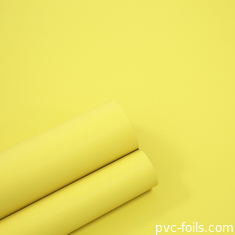Pellicola decorativa in PVC di colore giallo Super Matte per porte per armadi