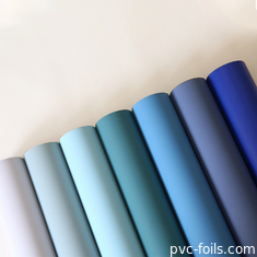 Monocolore Pvc Decorative Foil Roll For Cabinet Doors Membrane Pressing