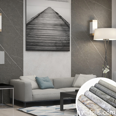 Fogli decorativi in PVC di grano di marmo per facciate di mobili di alta qualità