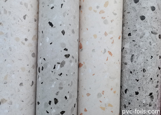 Film di laminazione in PVC in marmo bianco per la finitura in pietra sul bancone