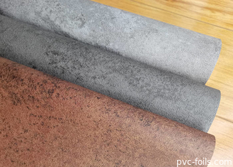 Cement texture PVC film decorativo film in rilievo a vuoto per superfici interne