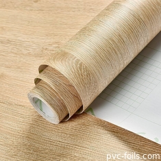 Film di vinile in PVC rimovibile autoadesivo a grani di legno per rivestimento dei mobili