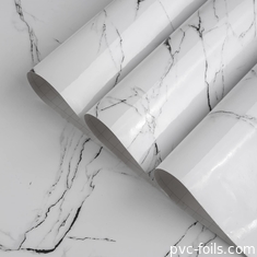 Adesivi in vinile in PVC di marmo di alta lucentezza resistenti all'acqua e durevoli