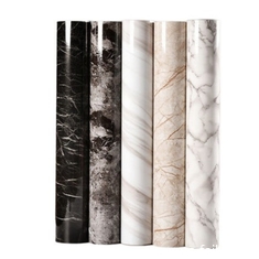 Self-Adhesive High Gloss Marble PVC Film Easy Peel And Stick Solution For Home Décor