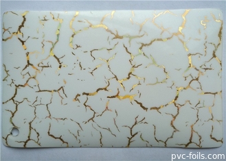 Il modello decorativo bianco del film del PVC di lucentezza 0.1mm alta 0,2 millimetri ha stampato