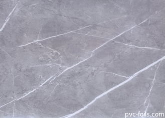 Film del PVC di Grey Marble High Gloss per il pannello di parete del MDF