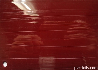 Stagnola impressa rossa della membrana del PVC 3D per la decorazione interna della mobilia