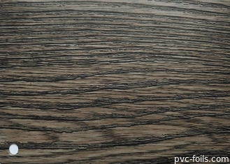 Pellicola decorativa in PVC di legno scuro ignifugo per il profilo di avvolgimento del telaio della porta
