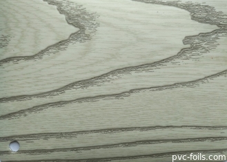 Pellicola decorativa in PVC con struttura in legno opaco per laminazione di superfici di mobili