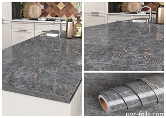 Film adesivo di Matt Grey Kitchen Worktop Vinyl Self per i Governi dei controsoffitti