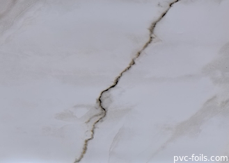 Vinile bianco del film di lucentezza del marmo dello strato del film del PVC del ripiano impermeabile