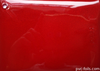 Alta stagnola della membrana del PVC di colore rosso di lucentezza per la decorazione della porta del Governo