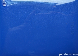 Alto brillante lucido del PVC del film 90cm della decorazione autoadesiva blu del Governo