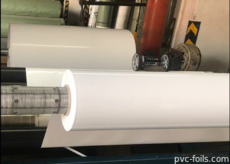 Alta stagnola della membrana del PVC di lucentezza per bianco solido della porta del Governo