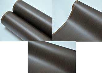Emboss Pvc 3D Membrana Foil Roll Nero Grano di Legno Larghezza 1400mm