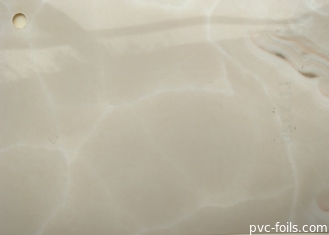 Effetto decorativo del marmo del film del PVC di colore beige per la copertura di superficie del piano d'appoggio