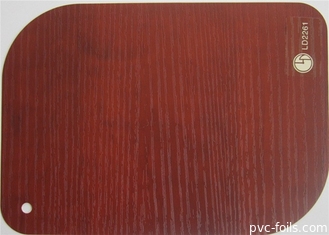 Involucro decorativo del tubo della tenda della stagnola del film del PVC del grano di legno non adesivo