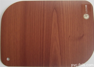 Film decorativo del PVC della porta per il grano 0.12mm di legno dell'involucro della mobilia