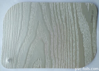 La stagnola di legno della membrana del PVC del grano per le porte ha impresso 0.25mm