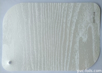 Stagnola di legno della membrana del PVC di struttura di colore bianco per la decorazione della superficie della mobilia