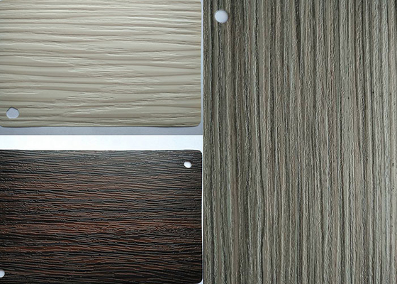 La struttura di legno ha impresso l'involucro decorativo del vinile della porta della mobilia del film della membrana del PVC