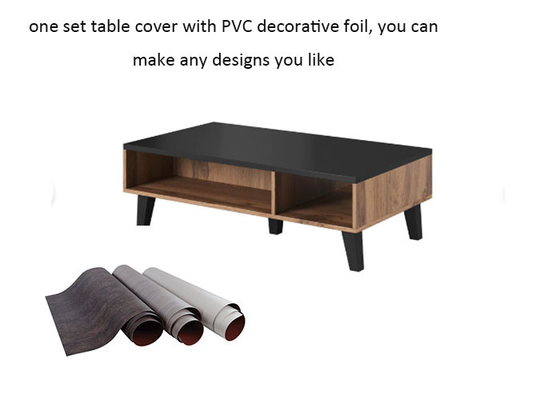 Spazzoli il rotolo decorativo della stagnola del PVC di colore della quercia tintoria per la copertura del piano d'appoggio