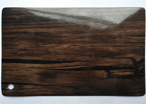 Film decorativo del PVC dell'alto di lucentezza grano di legno per la larghezza della mobilia 1420mm