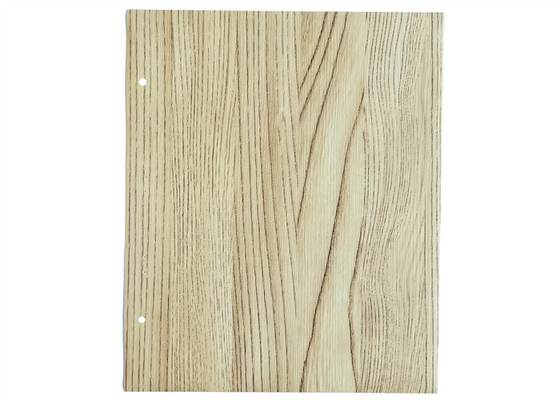 Larghezza su misura della stagnola 1260mm della mobilia del PVC di colore del grano di legno