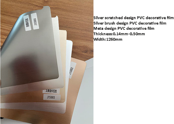 500m / Film decorativo del PVC del rotolo per la laminazione piana della mobilia