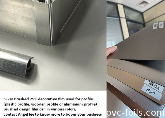 PVC autoadesivo che avvolge film per il profilo di alluminio di plastica di legno