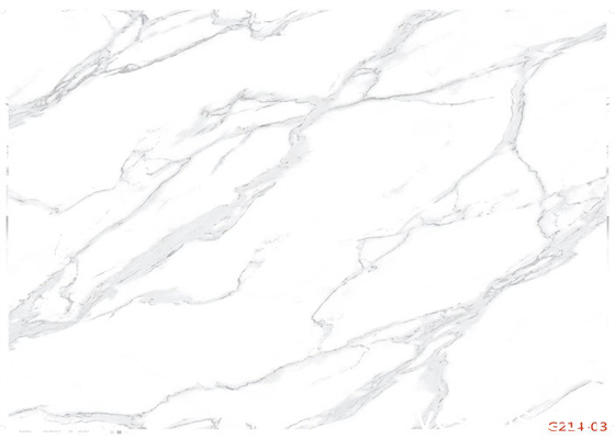 Film decorativo di marmo bianco del PVC per il graffio del gabinetto - resistente