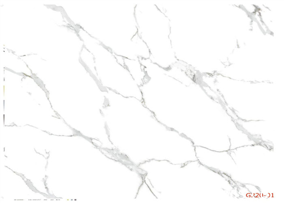 Durevolezza decorativa del film 0.07mm-0.25mm del PVC del modello di marmo bianco buona