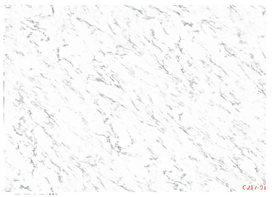 Il film decorativo di superficie moderno del PVC ha personalizzato il marmo bianco