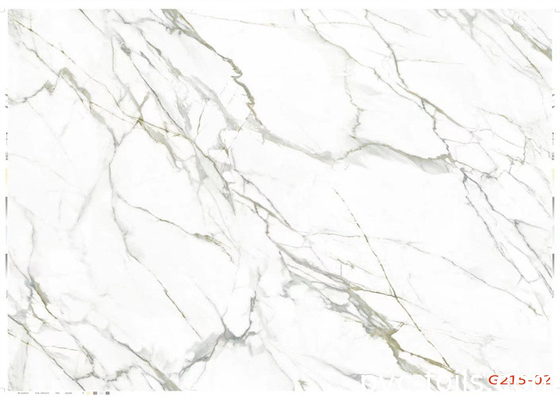 Il film decorativo di superficie moderno del PVC ha personalizzato il marmo bianco