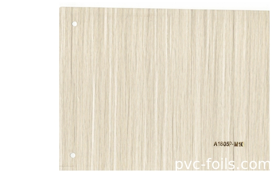Larghezza autoadesiva del film 1220mm del PVC di colore di legno leggero
