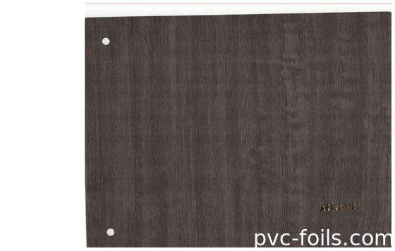 Film decorativo di legno scuro su misura del PVC per lo spostamento di profilo della porta