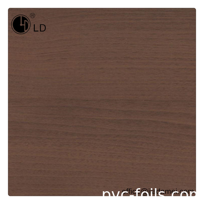 Film decorativo del PVC del grano di legno della noce per lo spostamento di profilo del MDF