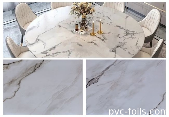 50m-500m Film decorativo in PVC per arredamento armadio muro soffitto porta superficie piatta
