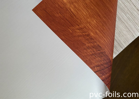 Film di laminazione in PVC semi-rigido per la decorazione della superficie dei pannelli di vetrina in plastica
