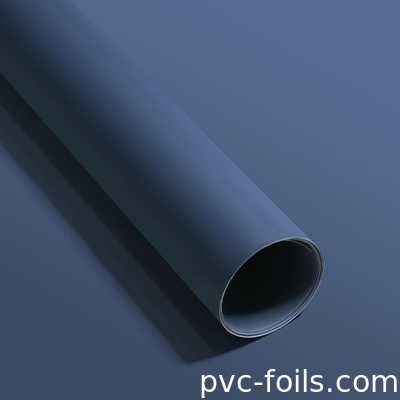 Pellicola decorativa in PVC blu scuro spessore 0,20 mm impermeabile stampa digitale libera