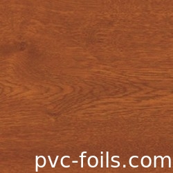 Pellicola di colori di laminatura in PVC a quercia d'oro per avvolgimento di profili di finestre e porte