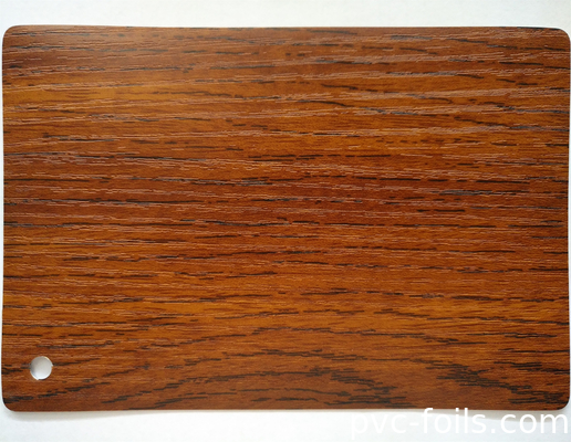 Pellicola di colori di laminazione in PVC a grana di legno per avvolgimento di profili di finestre e porte
