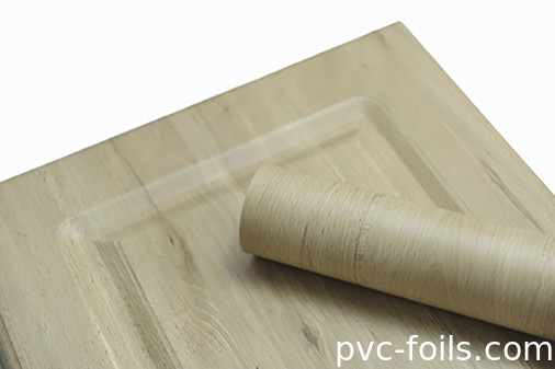Rollo di foglio di membrana in PVC per la decorazione delle porte degli armadi